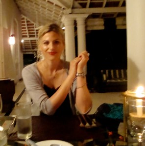 happy, dinner at the Sun House