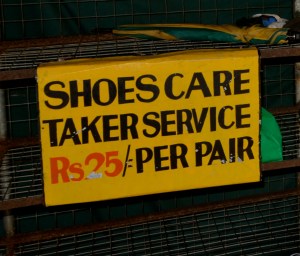 No shoes allowed, best deal in town